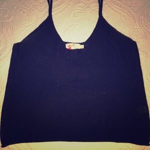 Black Ribbed tank top